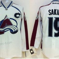 Colorado Avalanche #19 Joe Sakic Valkoinen Paita – Miesten