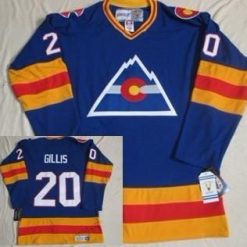 Colorado Avalanche #20 Mike Gillis Sininen Retro CCM Paita – Miesten