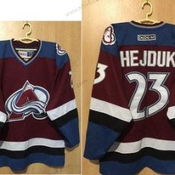 Colorado Avalanche #23 Milan Hejduk CCM Retro Punainen Sininen Vaihtopaita NHL Jääkiekko Paita – Miesten