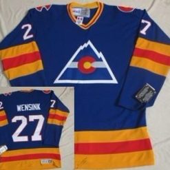 Colorado Avalanche #27 John Wensink Sininen Retro CCM Paita – Miesten