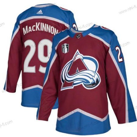 Colorado Avalanche #29 Nathan Mackinnon 2022 Punainen Stanley Cup Final Patch Ommeltu Paita – Miesten