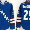 Colorado Avalanche #29 Nathan Mackinnon Sininen Vieras Paita – Miesten