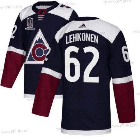 Colorado Avalanche #62 Artturi Lehkonen 2022 Laivastonsininen Stanley Cup Champions Patch Ommeltu Paita – Miesten