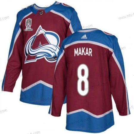 Colorado Avalanche #8 Cale Makar 2022 Punainen Sininen Stanley Cup Champions Patch Ommeltu Paita – Miesten