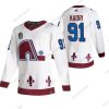 Colorado Avalanche #91 Nazem Kadri Valkoinen 2022 Stanley Cup Final Patch Käänteinen Retro Ommeltu Paita – Miesten