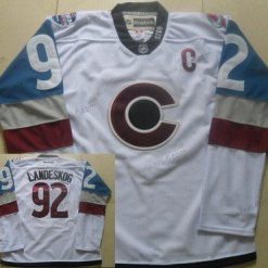 Colorado Avalanche #92 Gabriel Landeskog Reebok Valkoinen 2016 Stadium Series Jääkiekko Paita – Miesten