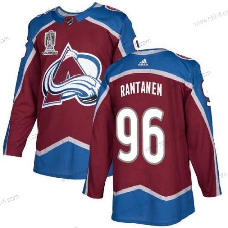 Colorado Avalanche #96 Mikko Rantanen 2022 Punainen Sininen Stanley Cup Champions Patch Ommeltu Paita – Miesten