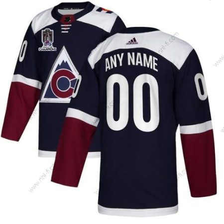 Colorado Avalanche Räätälöidyt Avtive Pelaaja 2022 Laivastonsininen Stanley Cup Champions Patch Ommeltu Paita – Miesten