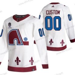 Colorado Avalanche Räätälöidyt Avtive Pelaaja 2022 Valkoinen Stanley Cup Champions Patch Ommeltu Paita – Miesten