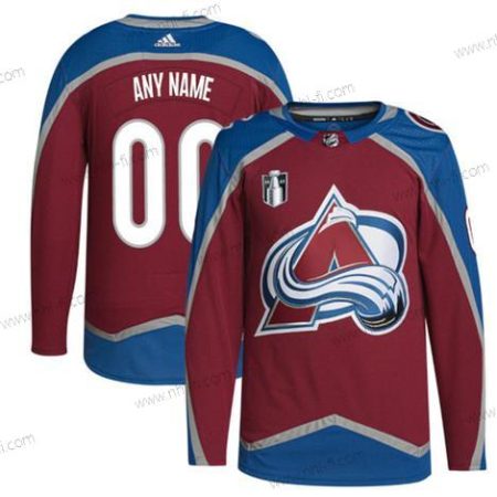 Colorado Avalanche Räätälöidyt Punainen 2022 Stanley Cup Final Patch Ommeltu Paita – Miesten