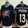 Columbus Blue Jackets #13 Cam Atkinson Laivastonsininen Sininen Kotiottelu Ommeltu NHL Reebok Jääkiekko Paita – Miesten