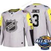 Columbus Blue Jackets #3 Seth Jones Harmaa 2018 NHL All-Star Ommeltu Jääkiekko Paita – Miesten