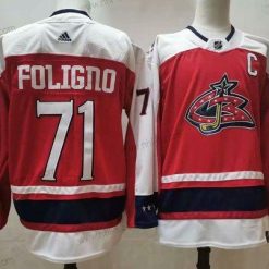 Columbus Blue Jackets #71 Nick Foligno Oranssi 2021 Retro Ommeltu NHL Paita – Miesten