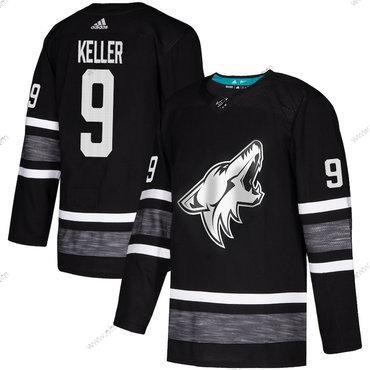 Coyotes #9 Clayton Keller Musta Aito 2019 All-Star Ommeltu Jääkiekko Paita – Miesten