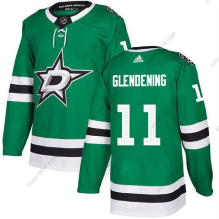 Dallas Stars #11 Luke Glendening Vihreä Ommeltu Paita – Miesten