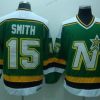 Dallas Stars #15 Bobby Smith Vihreä Retro CCM Paita – Miesten