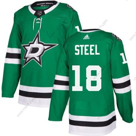 Dallas Stars #18 Sam Steel Vihreä Ommeltu Paita – Miesten