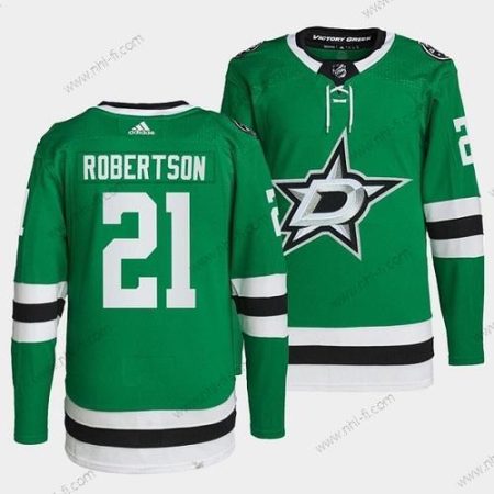 Dallas Stars #21 Jason Robertson Vihreä Ommeltu Paita – Miesten