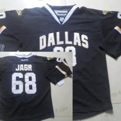 Dallas Stars #68 Jaromir Jagr Musta Paita – Miesten