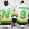 Dallas Stars #9 Mike Modano Valkoinen Retro CCM Paita – Miesten