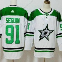 Dallas Stars #91 Tyler Seguin Valkoinen 2017-2018 Jääkiekko Ommeltu NHL Paita – Miesten