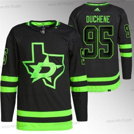 Dallas Stars #95 Matt Duchene Musta Ommeltu Paita – Miesten