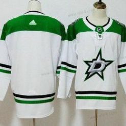 Dallas Stars Tyhjä Valkoinen 2017-2018 Jääkiekko Ommeltu NHL Paita – Miesten