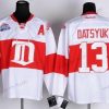 Detroit Red Wings #13 Pavel Datsyuk Valkoinen Talvi Klassinen Paita – Miesten