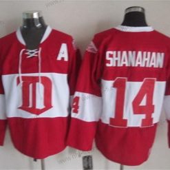 Detroit Red Wings #14 Brendan Shanahan Punainen Talvi Klassinen Retro CCM Paita – Miesten