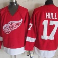 Detroit Red Wings #17 Brett Hull Punainen Retro CCM Paita – Miesten