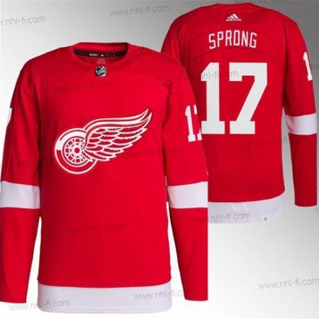 Detroit Red Wings #17 Daniel Sprong Punainen Ommeltu Paita – Miesten