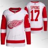 Detroit Red Wings #17 Daniel Sprong Valkoinen Ommeltu Paita – Miesten