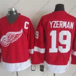 Detroit Red Wings #19 Steve Yzerman Punainen CCM Vintage Paita – Miesten