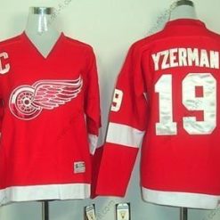 Detroit Red Wings #19 Steve Yzerman Punainen Retro CCM Paita – Lasten