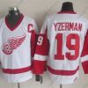 Detroit Red Wings #19 Steve Yzerman Valkoinen CCM Vintage Paita – Miesten