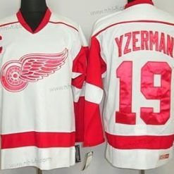 Detroit Red Wings #19 Steve Yzerman Valkoinen Retro CCM Paita – Miesten