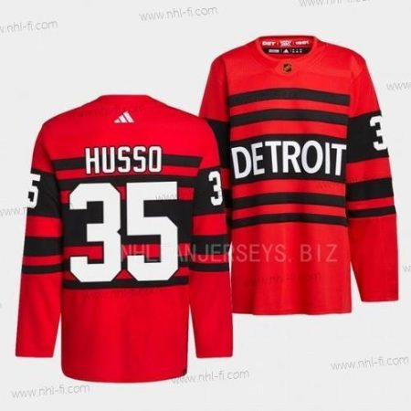 Detroit Red Wings 2022 Käänteinen Retro 2.0 #35 Ville Husso Punainen Aito Pro Paita – Miesten