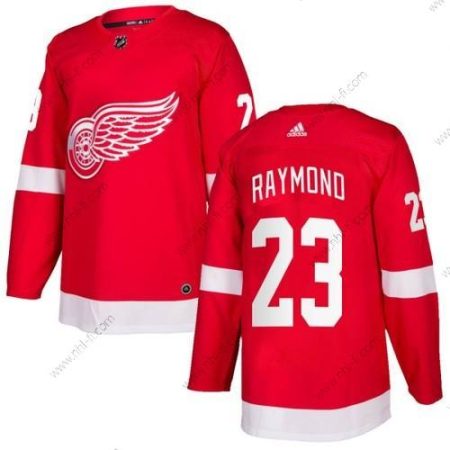 Detroit Red Wings #23 Lucas Raymond Punainen Kotiottelu Jääkiekko Ommeltu NHL Paita – Miesten