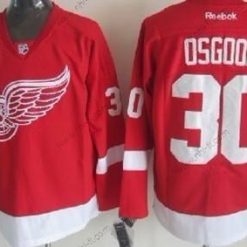 Detroit Red Wings #30 Chris Osgood Punainen Paita – Miesten