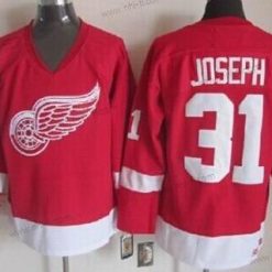 Detroit Red Wings #31 Curtis Joseph Punainen Retro CCM Paita – Miesten