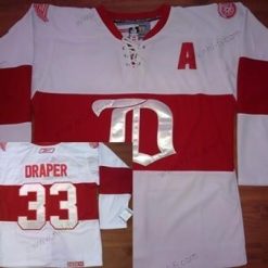 Detroit Red Wings #33 Kris Draper Valkoinen Talvi Klassinen CCM Paita – Miesten