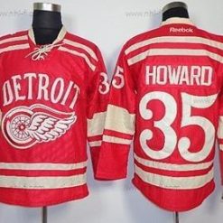 Detroit Red Wings #35 Jimmy Howard 2014 Talvi Klassinen Punainen Paita – Miesten