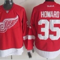 Detroit Red Wings #35 Jimmy Howard Punainen Paita – Miesten