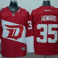 Detroit Red Wings #35 Jimmy Howard Reebok Punainen 2016 Stadium Series Maajoukkue Premier Paita – Miesten