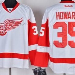 Detroit Red Wings #35 Jimmy Howard Valkoinen Paita – Miesten