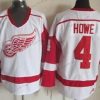 Detroit Red Wings #4 Syd Howe Valkoinen Retro CCM Paita – Miesten