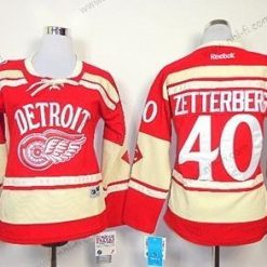 Detroit Red Wings #40 Henrik Zetterberg 2014 Talvi Klassinen Punainen Paita – Naisten