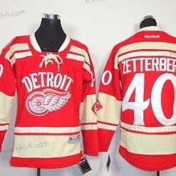 Detroit Red Wings #40 Henrik Zetterberg 2014 Talvi Klassinen Punainen Paita