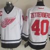 Detroit Red Wings #40 Henrik Zetterberg 2014 Valkoinen Paita – Miesten