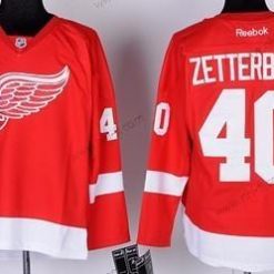 Detroit Red Wings #40 Henrik Zetterberg Punainen Paita – Lasten